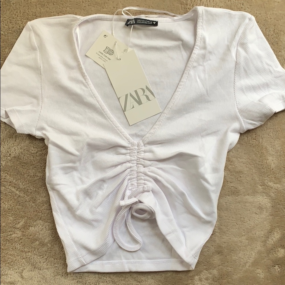 COPY - Zara gathered crop top